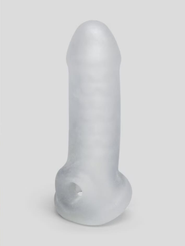 Perfect Fit Fat Boy Thin Textured Penis Extender with Ball Loop